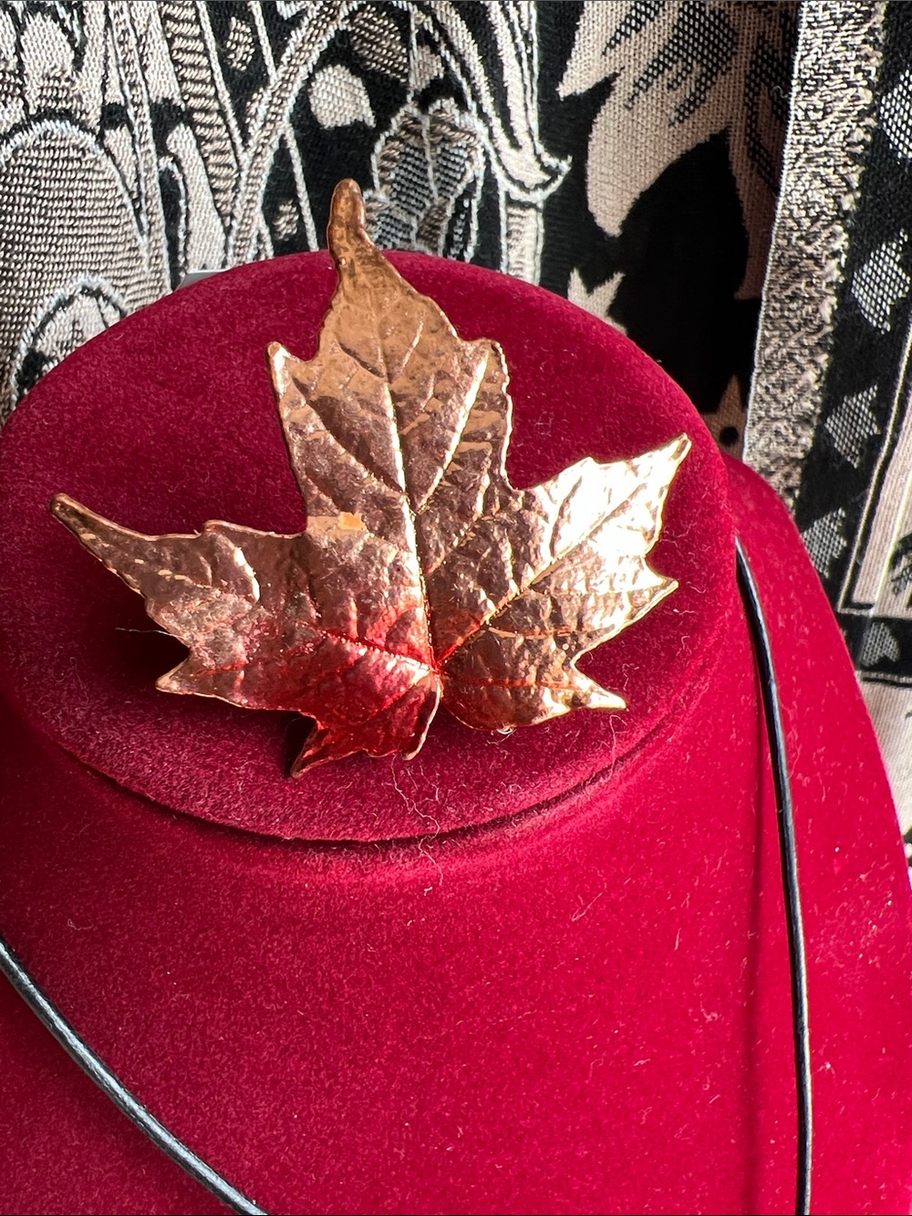 Copper color Leaf Brooch - Women Accessories